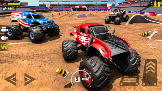 اسکرین شات برنامه Fearless US Monster Truck Game 7