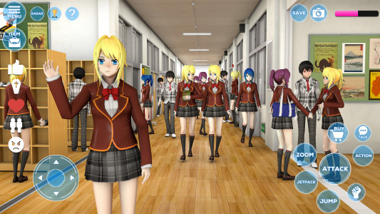 اسکرین شات بازی Anime High School Girl Sim 3D 3