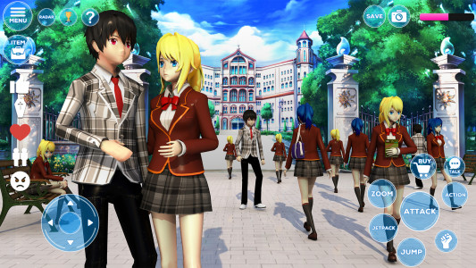 اسکرین شات بازی Anime High School Girl Sim 3D 4