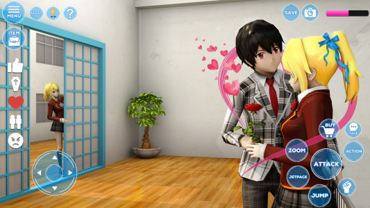 اسکرین شات بازی Anime High School Girl Sim 3D 2