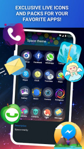 اسکرین شات برنامه Launcher Live Icons for Android 3