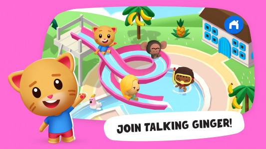 اسکرین شات 1 برنامه Talking Ginger Playground
