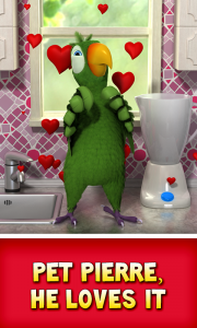 اسکرین شات 5 برنامه Talking Pierre the Parrot