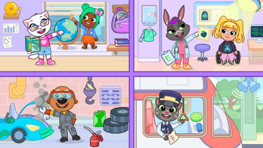 اسکرین شات 6 برنامه Talking Tom & Friends: World