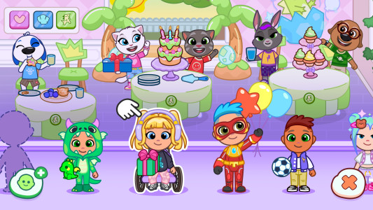 اسکرین شات 4 برنامه Talking Tom & Friends: World