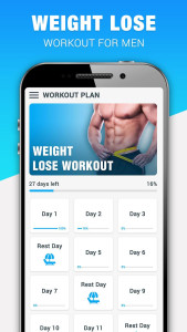 اسکرین شات 1 برنامه Weight Loss - Workout For Men