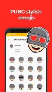 اسکرین شات برنامه Stickers for WhatsApp (PUBG Fan App) 2020 ✅ 2
