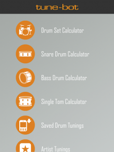 اسکرین شات برنامه Drum Tuning Calculator 6