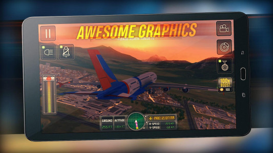 اسکرین شات بازی Airplane Flight Simulator 7