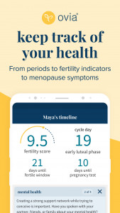 اسکرین شات برنامه Ovia: Fertility, Cycle, Health 1