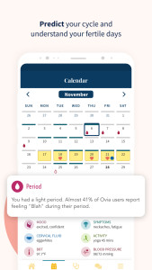 اسکرین شات 3 برنامه Ovia Cycle & Pregnancy Tracker