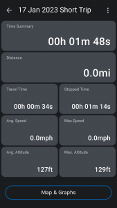 اسکرین شات برنامه Speed Tracker. GPS Speedometer 4