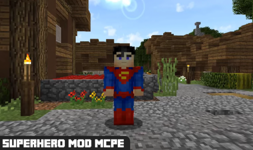 اسکرین شات 1 برنامه Superhero Mod for Minecraft PE