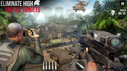 اسکرین شات بازی Sniper Shoots Offline Games 3D 1