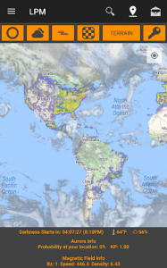 اسکرین شات برنامه Light Pollution Map - Dark Sky & Astronomy Tools 2