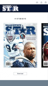 اسکرین شات برنامه Dallas Cowboys Star Magazine 4