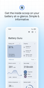 اسکرین شات برنامه Battery Guru: Battery Health 1