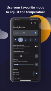اسکرین شات برنامه Blue Light Filter: Night mode 2