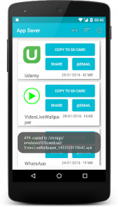 اسکرین شات برنامه App Saver - APK backup tool Made In India with ❤ 2