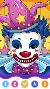 اسکرین شات برنامه Clown Color, Paint by numbers 6