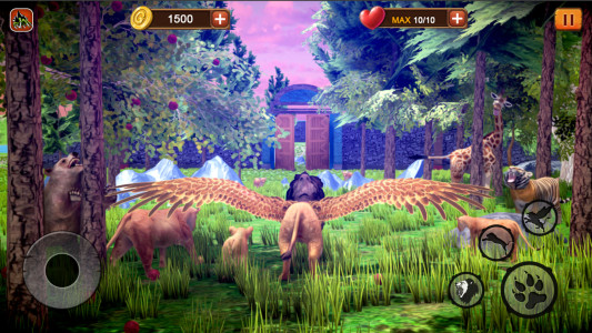 اسکرین شات 3 برنامه Angry Flying Lion Simulator 3d