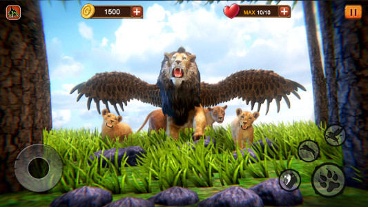 اسکرین شات 1 برنامه Angry Flying Lion Simulator 3d