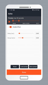 اسکرین شات برنامه Echo Sound Effects for Audio 4