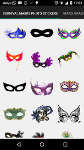 اسکرین شات برنامه Carnival Masks photo stickers 3