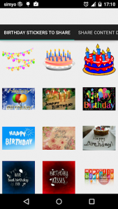 اسکرین شات برنامه Happy Birthday Chat stickers 1