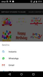 اسکرین شات برنامه Happy Birthday Chat stickers 5