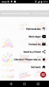 اسکرین شات برنامه Happy Birthday Chat stickers 4