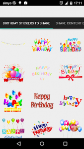 اسکرین شات برنامه Happy Birthday Chat stickers 3