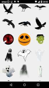 اسکرین شات برنامه Halloween Photo stickers 5