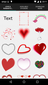 اسکرین شات برنامه Love & romantic photo stickers 2