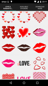 اسکرین شات برنامه Love & romantic photo stickers 5