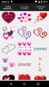 اسکرین شات برنامه Love & romantic photo stickers 3