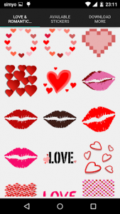 اسکرین شات برنامه Love & romantic photo stickers 5