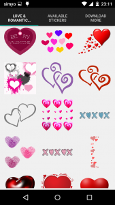 اسکرین شات برنامه Love & romantic photo stickers 3