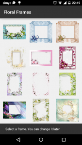 اسکرین شات برنامه Floral photo Frames 2