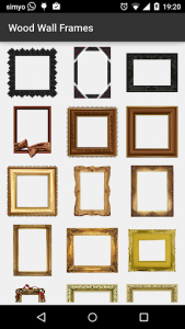 اسکرین شات برنامه Wood wall photo Frames 2