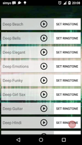 اسکرین شات برنامه Ringtones: Deep House tunes 1