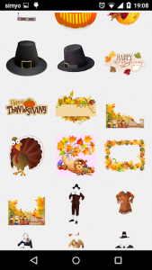 اسکرین شات برنامه Thanksgiving Photo Stickers 4