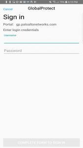 اسکرین شات 1 برنامه GlobalProtect