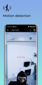 اسکرین شات 3 برنامه Lexis Cam, Home security app