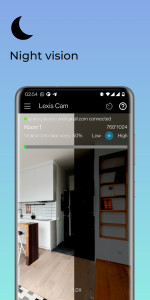 اسکرین شات 5 برنامه Lexis Cam, Home security app