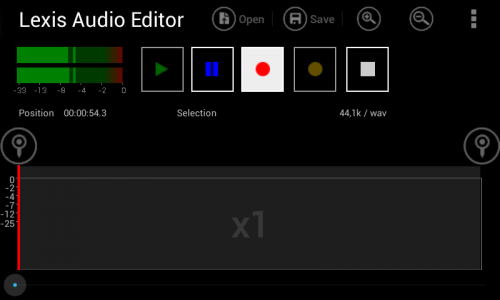 اسکرین شات برنامه Lexis Audio Editor 2