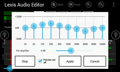 اسکرین شات 4 برنامه Lexis Audio Editor
