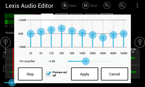 اسکرین شات برنامه Lexis Audio Editor 4