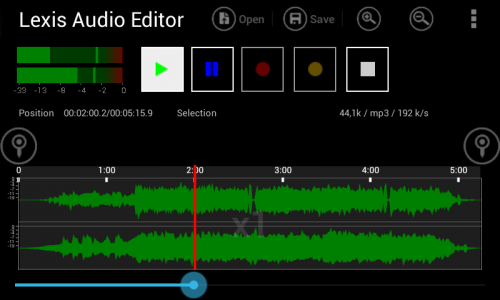 اسکرین شات برنامه Lexis Audio Editor 3