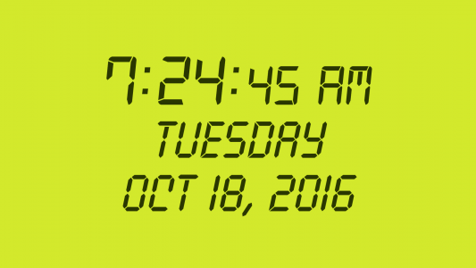 اسکرین شات 1 برنامه Digital Clock : Bed/Desk Clock